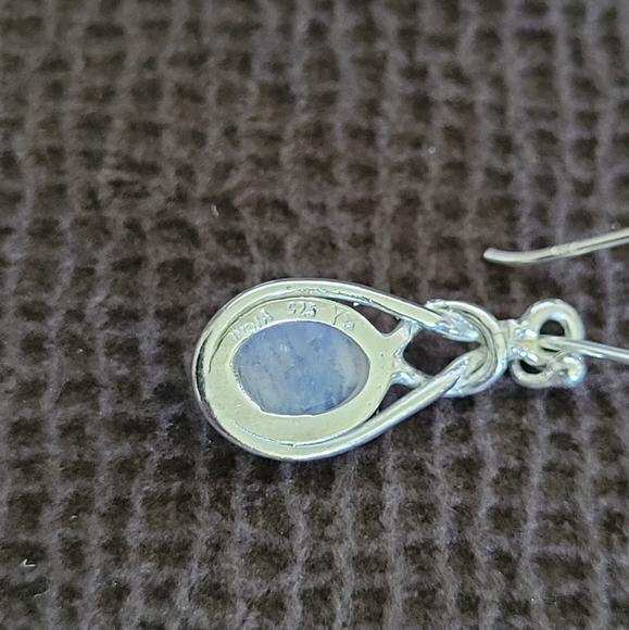 Shivam Silver Moonstone🌙 Earrings - Picture 3 of 14